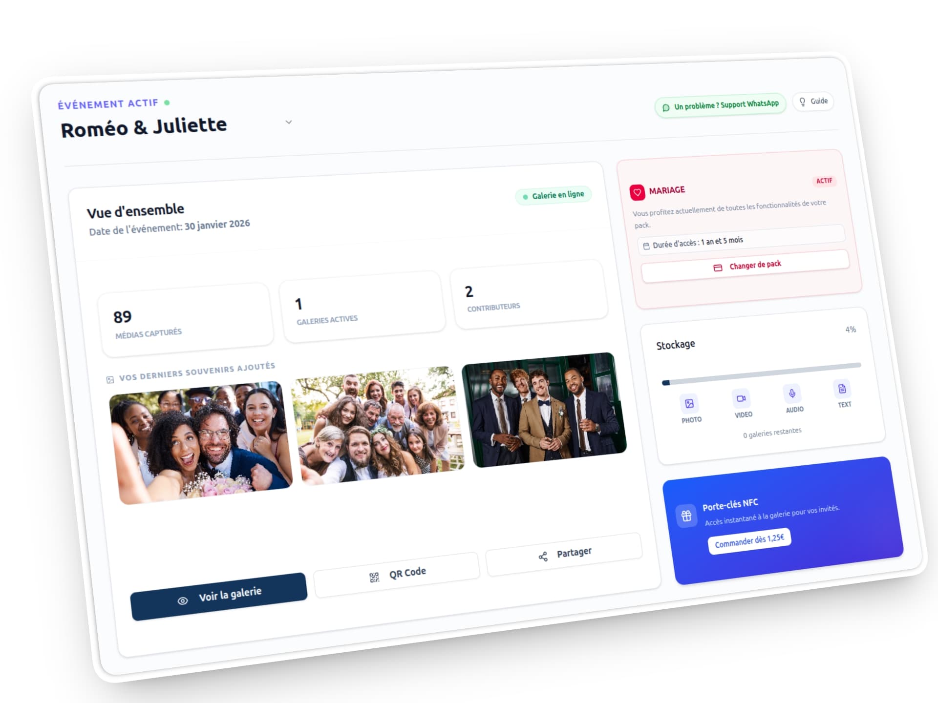 Tableau de bord Qlikki