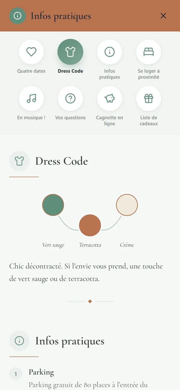 Rubrique Dress code : la guirlande de couleurs et le mot sur la tenue